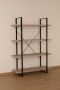 Poldimar Rek Shelves 4 legplanken zwart ijzeren frame - Thumbnail 1