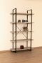 Poldimar Rek Shelves 5 legplanken zwart ijzeren frame - Thumbnail 2