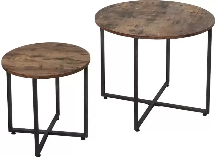 Poldimar Salontafel Bruin 60x60x50 cm - Foto 2