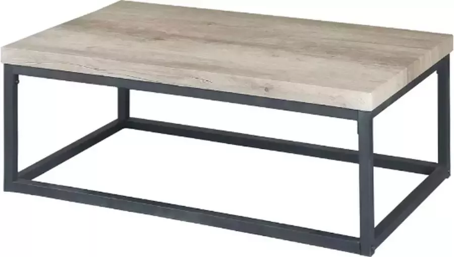 poldimar Salontafel Zwart 100x55x36 cm