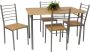 Poldimar Tafelset Chiara met 4 stoelen natuur - Thumbnail 2