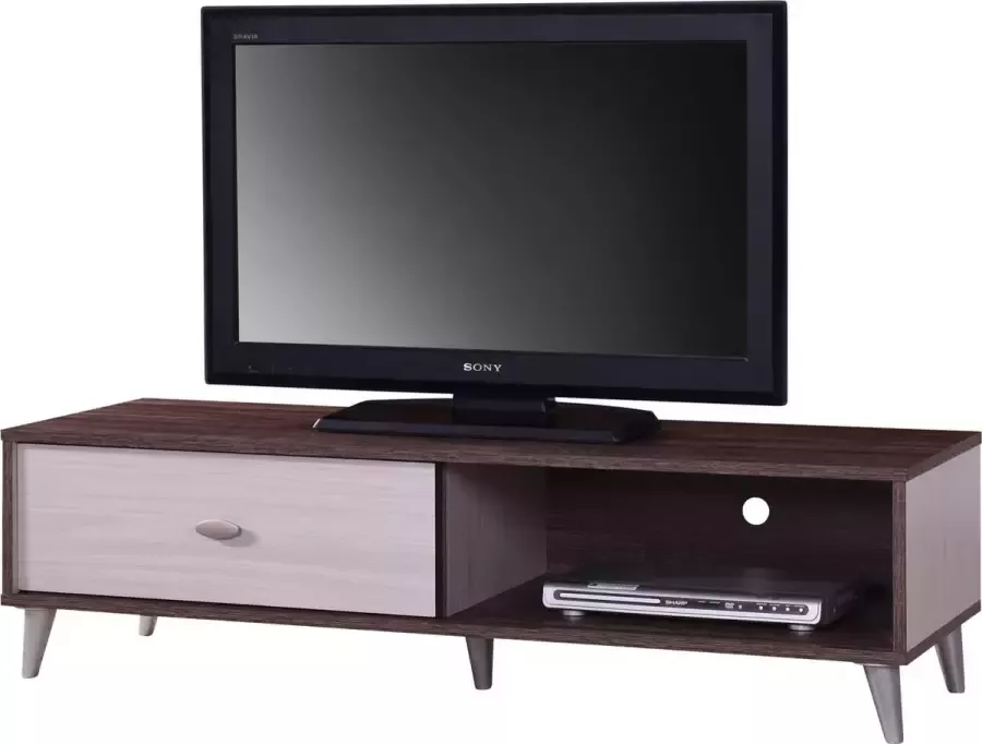 Poldimar TV Meubel Tv-meubel Rumbo 120cm Wit; Bruin