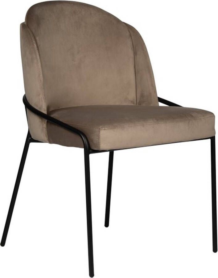 Pole to Pole Fjord Eetkamerstoel Velvet Duifgrijs