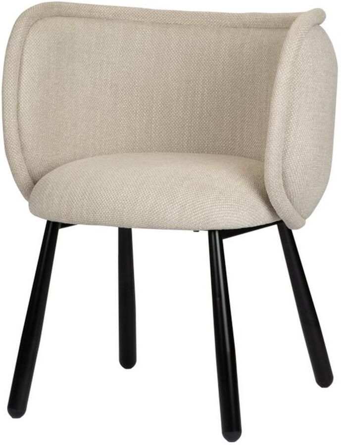 Pole to Pole Panda Fauteuil – Design Armstoel met Comfortabele Zitting – 66x56 5x78 5 cm – Beige