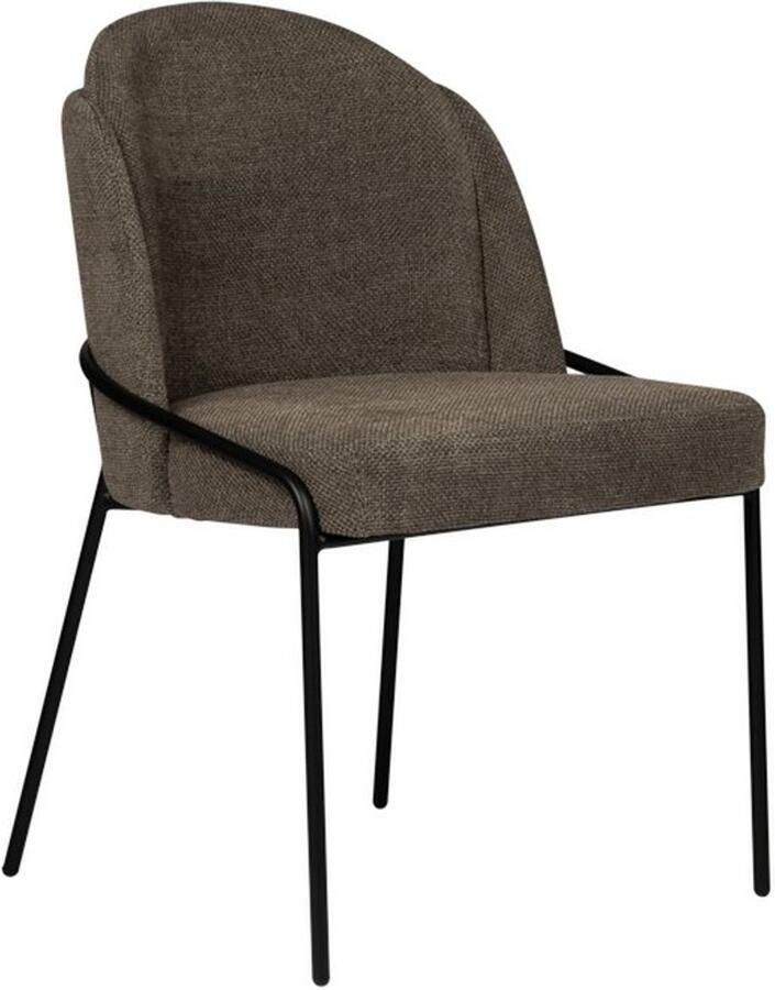 Pole to Pole Fjord Chair – eetkamerstoelen Taupe – Set van 2 – Scandinavisch Design & Ergonomisch Comfort