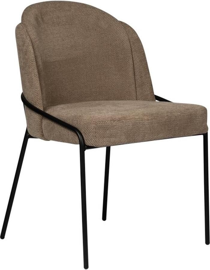 Pole to Pole Fjord Eetkamerstoel Chenille Bruin - Foto 2