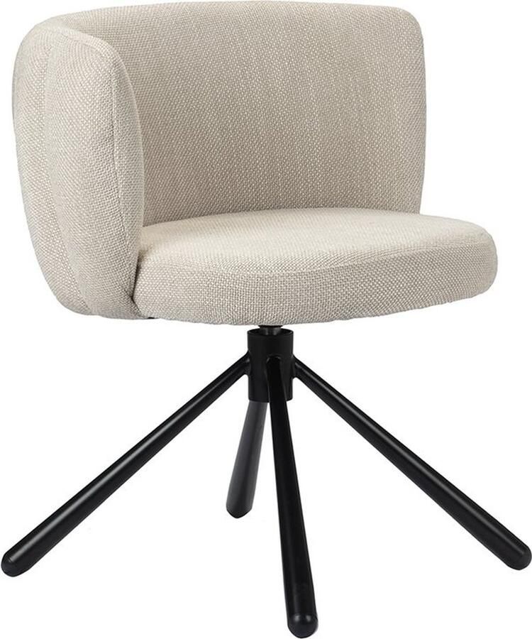Pole to Pole Shell Rotating Chair Beige