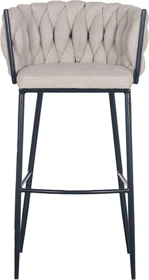 Pole to Pole Wave barstoel beige zithoogte 80 cm