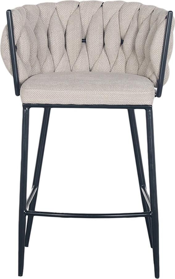 Pole to Pole Wave barstoel beige zithoogte 65 cm