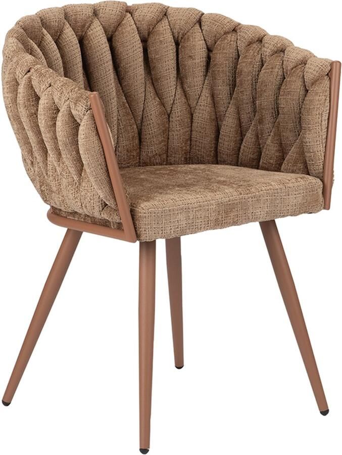 Pole to Pole Wave eetkamerstoel Karamel