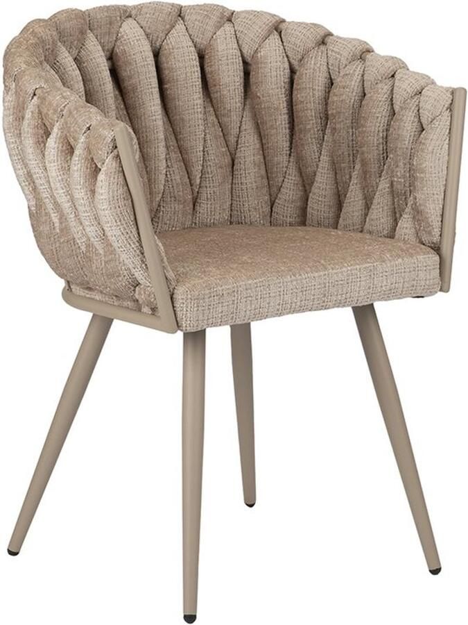 Pole to Pole Wave eetkamerstoel Crème