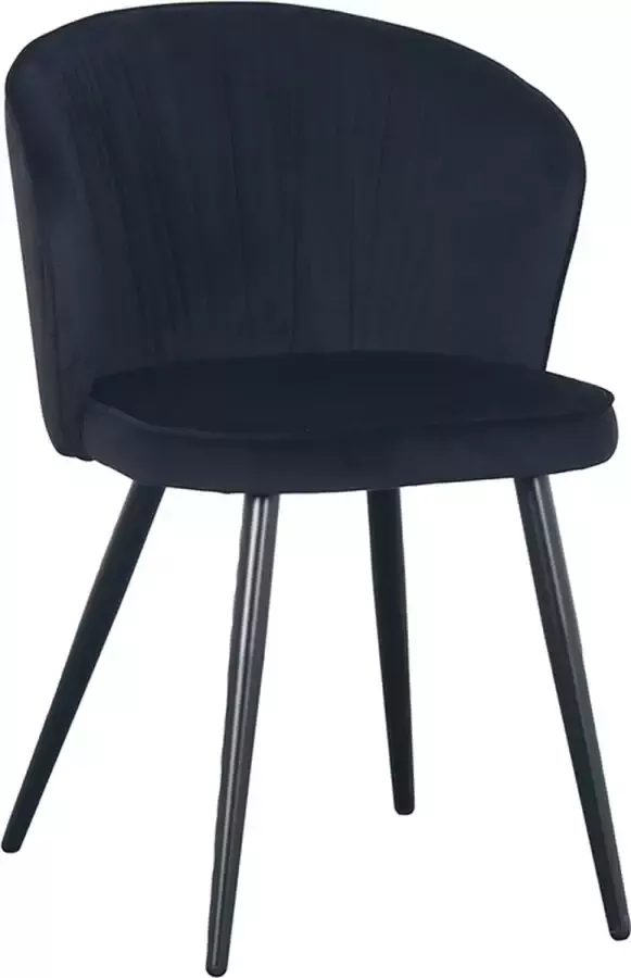 Pole to Pole River chair Eetkamerstoel Set van 2 Zwart Kantoorstoel Design stoel Huiskamerstoel