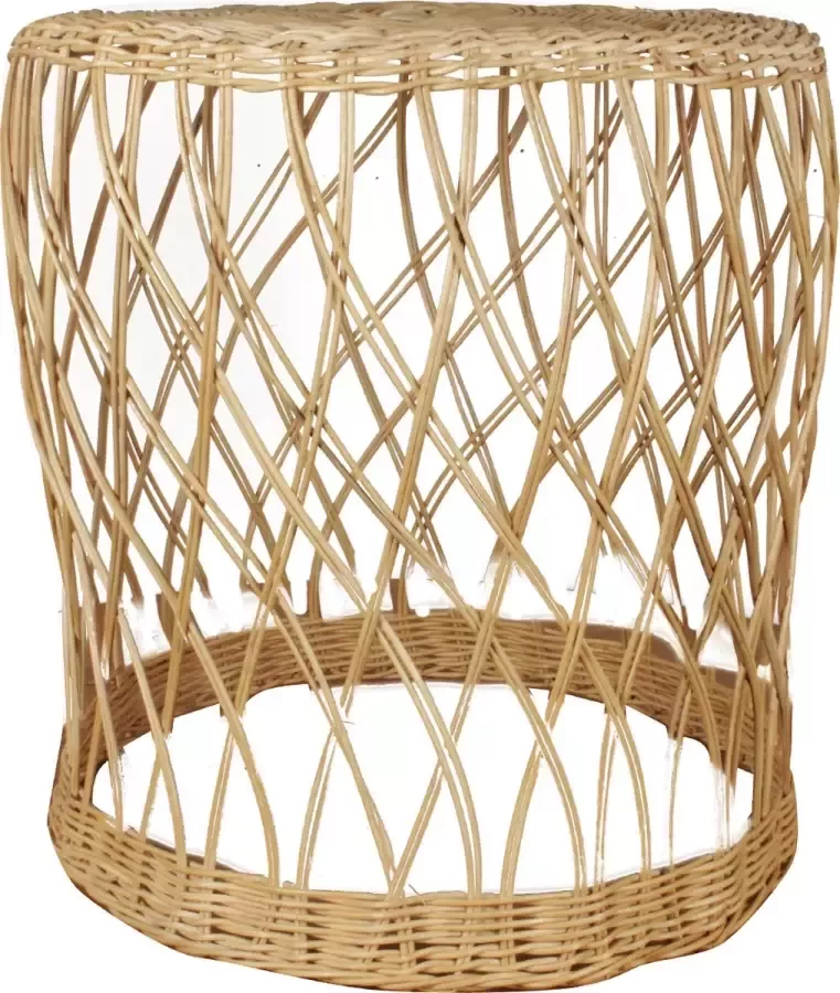 Pole to Pole Round Table Rattan Bijzettafel rotan 46 x 46 x 55cm