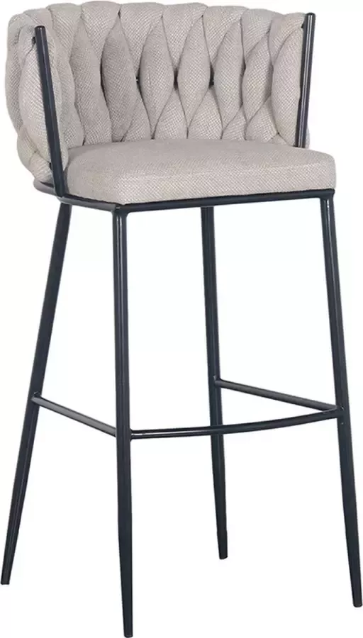 Pole to Pole Wave barstoel beige zithoogte 65 cm - Foto 1