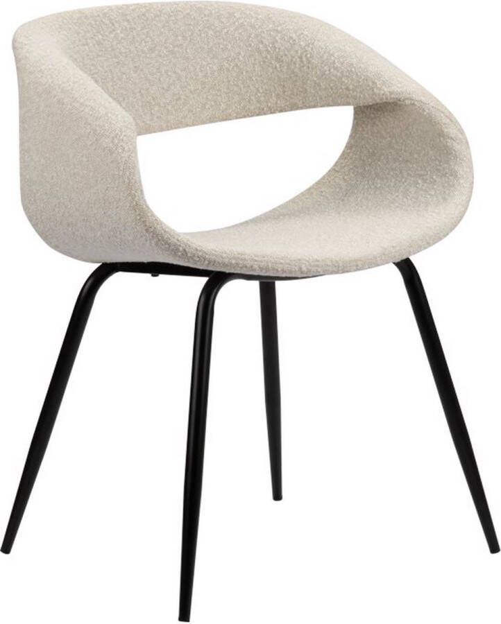 Pole to Pole Whale Eetkamerstoel Bouclé Parel Wit - Foto 2