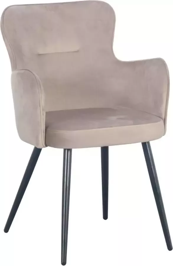 Pole to Pole Wing Eetkamerstoel Velvet Beige