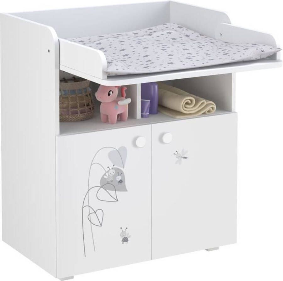 Polini Kids POLINI Ami zen tweedeurs dressoir Wit