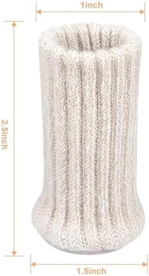 PolkaHome 24-delige Stoelpoten Beschermers Antislip Vloerbescherming voor Meubels