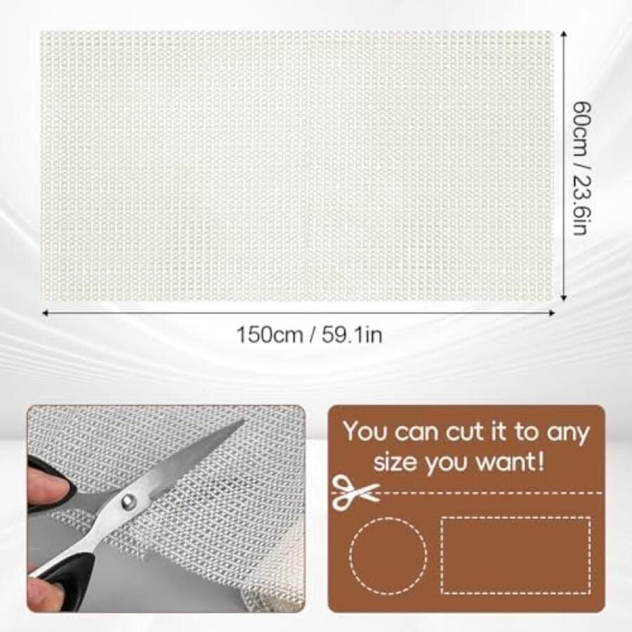 PolkaHome Antislip Ondermat voor Vloerkleden PVC Materiaal Eenvoudig Op Maat Te Knippen