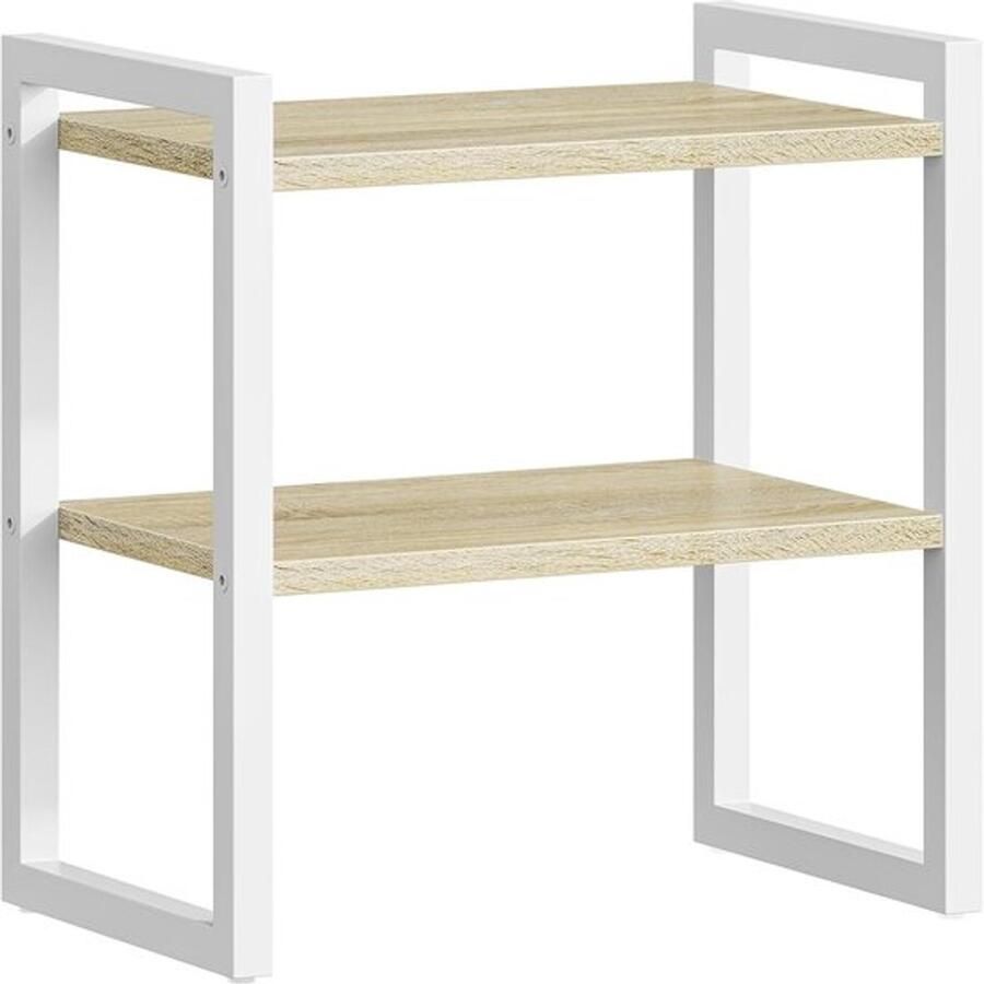 PolkaHome Bureau-organizer boekenkast kleine bureau-boekenkast kantoor-opbergrek voor keuken woonkamer vergaderruimte slaapkamer