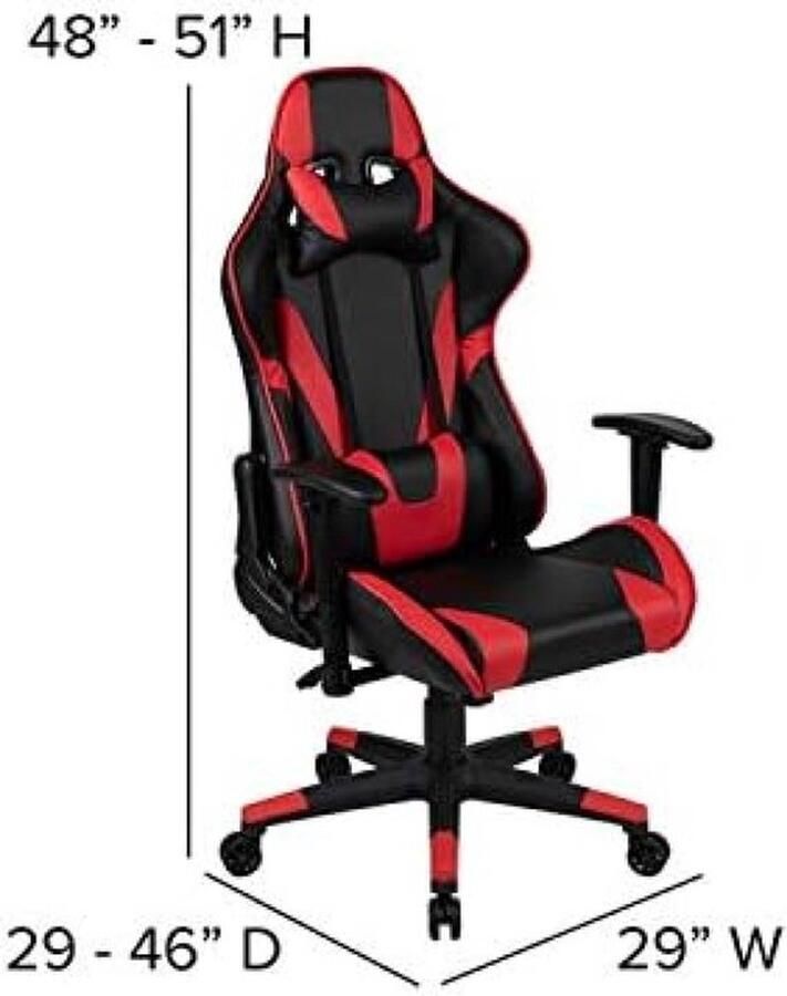 PolkaHome Ergonomische bureaustoel met verstelbare armleuningen en netstof voor gaming en thuiskantoor