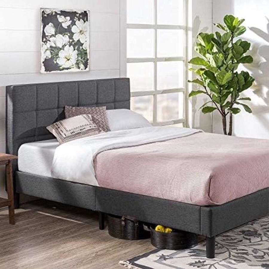 PolkaHome Modern Bed met Houten Lattenbodem