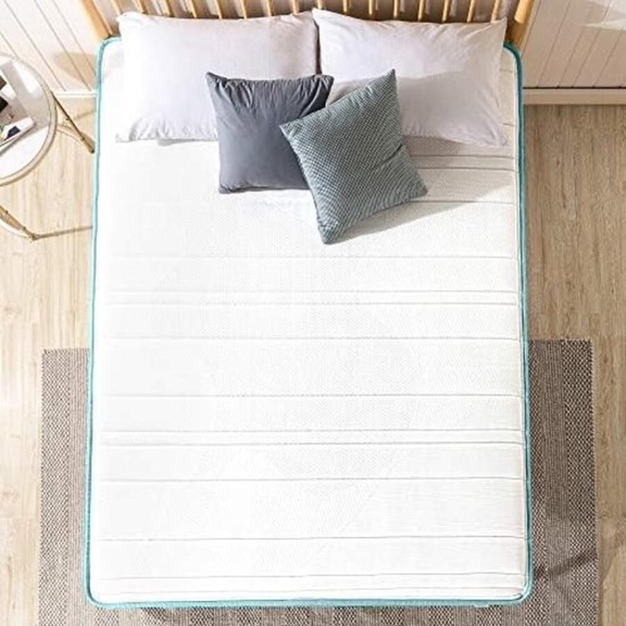 PolkaHome Hybride Matras met Groene Thee en Veren Matrashoogte 25 cm 90 x 190 cm