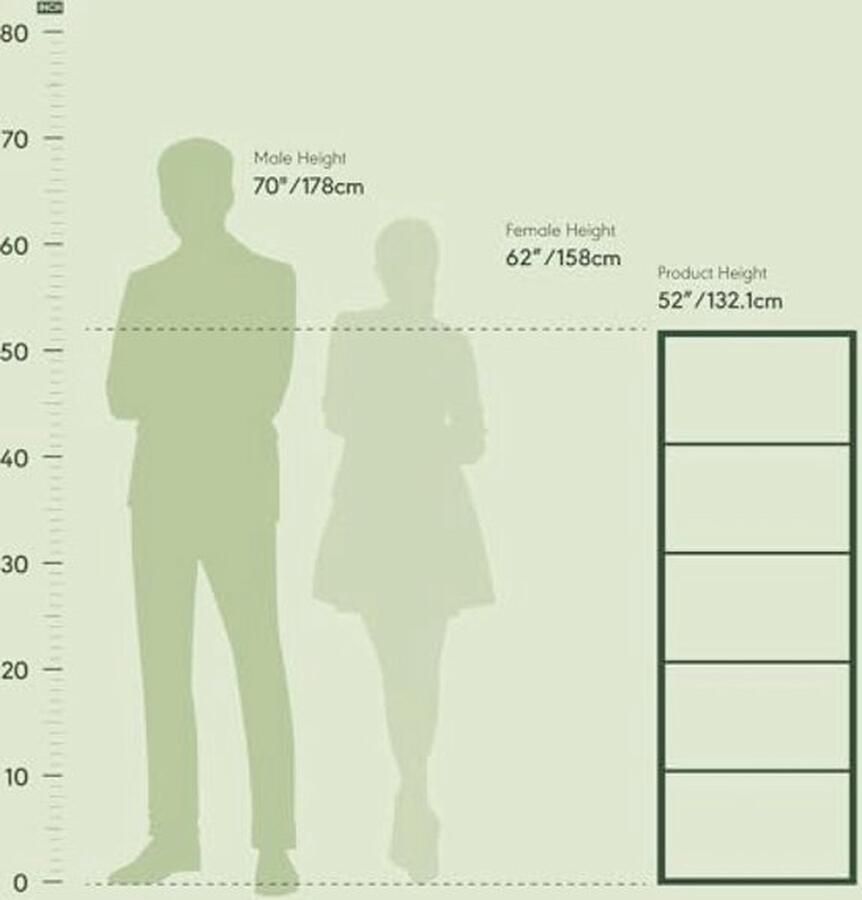 PolkaHome Lage 5-traps omkeerbare boekenkast met plank in wit