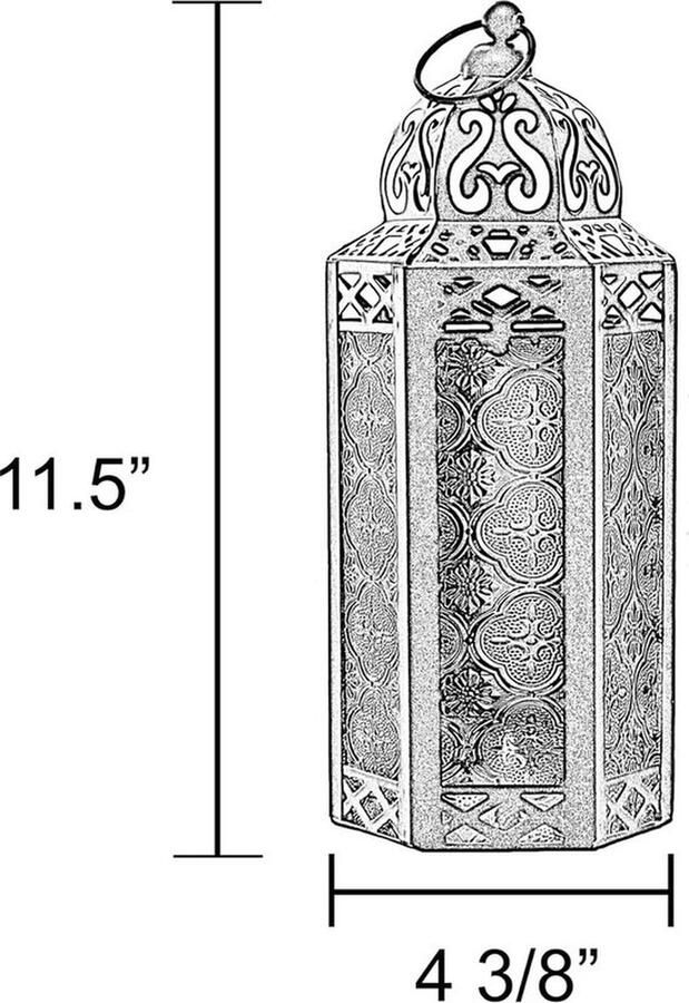 PolkaHome Marokkaanse kaarslantaarn decoratieve kaarsenhouder lamp voor tafel of opknoping ramadan-decoraties binnenhuisdecoratie buitenterras of veranda bruiloften zwart metaal roze glas