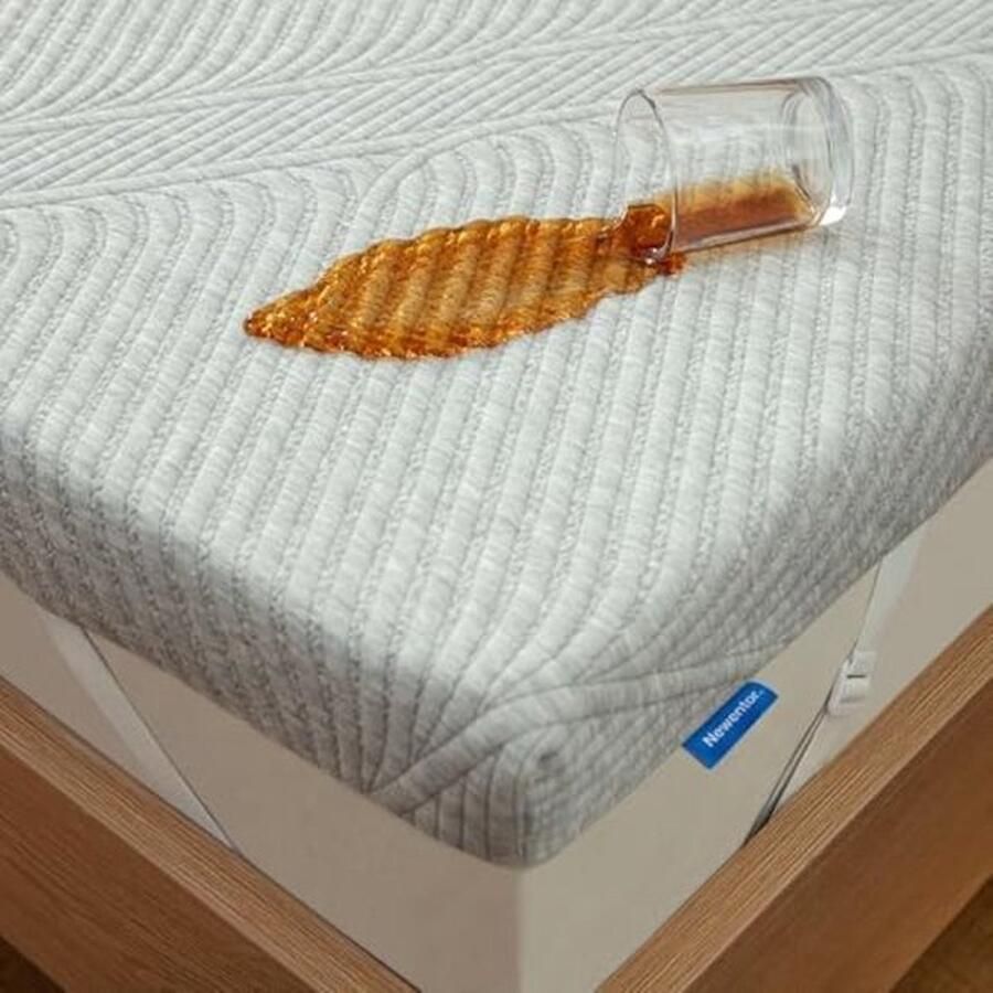 PolkaHome Matrastopper 200 x 200 cm gelboxspringbed matrastopper 200 x 200 cm slaapbank bed gelschuim matrastopper 200 x 200 cm H2 H3 overtrek koudschuim 7 cm hoog waterdicht