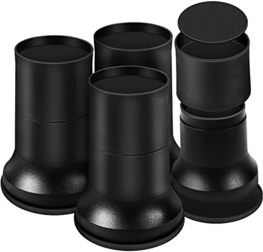 PolkaHome Meubelverhogers Set van 4 paar voor extra hoogte en opbergruimte