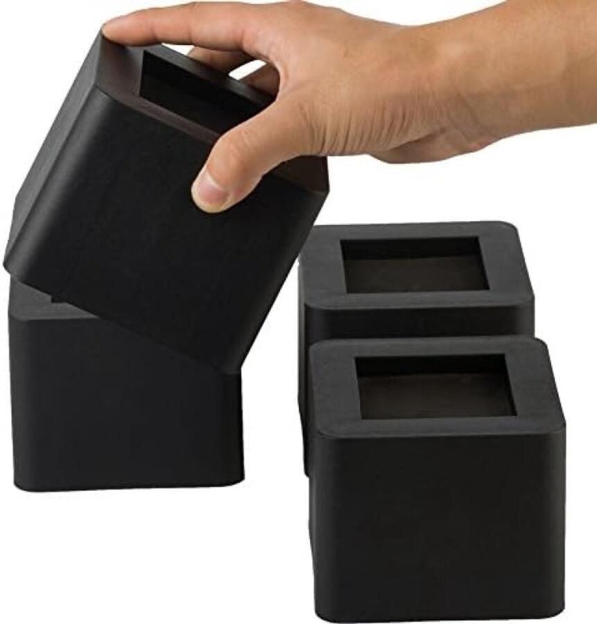 PolkaHome Meubelverhogers Set Verstelbare Hoogte voor Extra Comfort en Opbergruimte