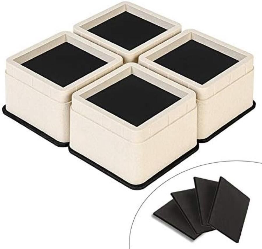 PolkaHome Meubelverhogers Stabiele Verstelbare Hoogteverhoging voor Meubels