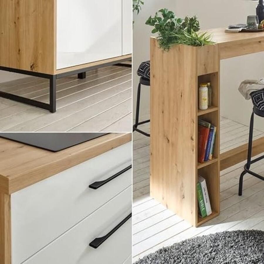 PolkaHome Moderne hangkast keuken in Artisan eikenlook