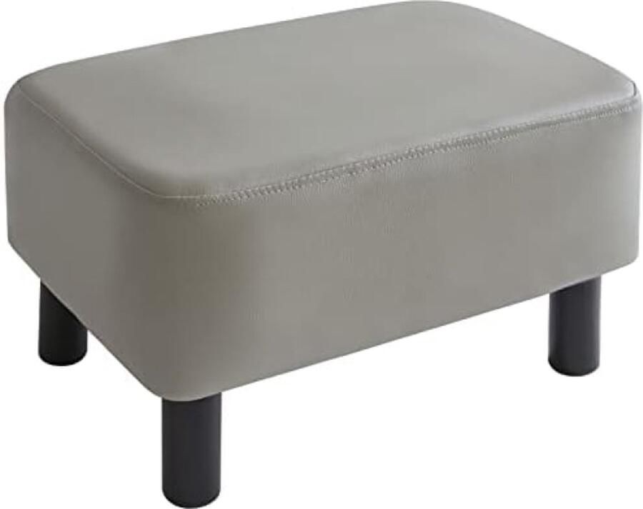 PolkaHome Rechthoekige poef met stabiliteitshouten poten