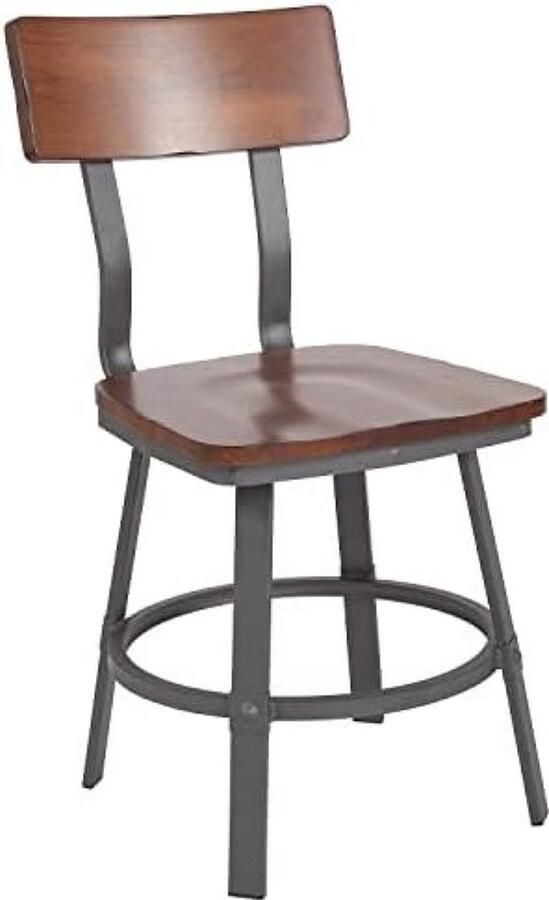 PolkaHome Restaurant Zitting Hout Rustieke Walnoot