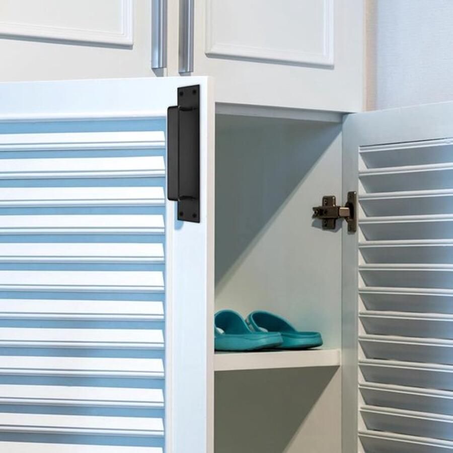 PolkaHome Stijlvolle Zwarte Deurhendels voor Toepassingen in Huis en Tuin