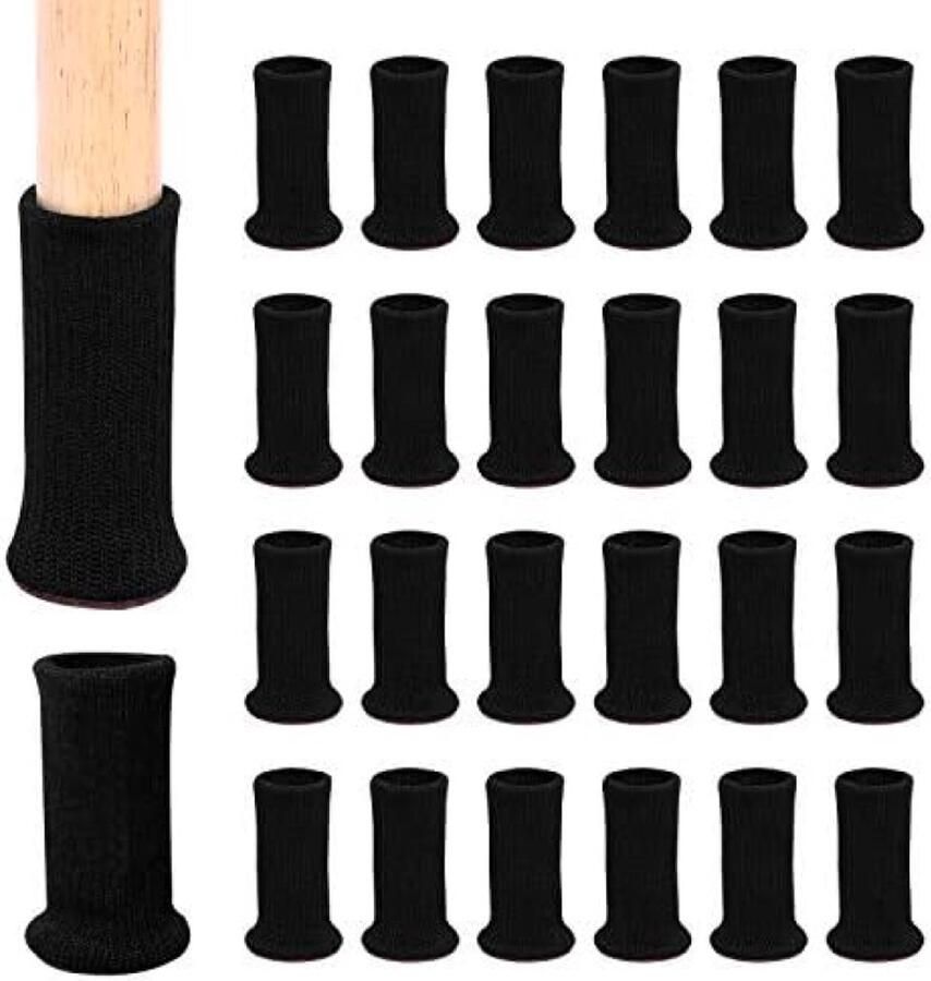 PolkaHome Stoelbeschermers Set 24 Antislip Meubelsokken voor Vloerbescherming