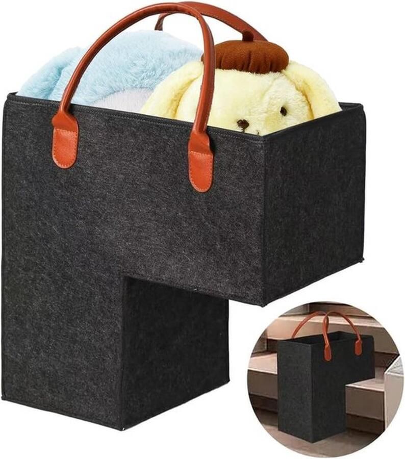 PolkaHome Trapmand Trappenmand-organizer Trap Mand Opbergmand trap Multifunctionele trapmand Opbergcontainer met touwgrepen