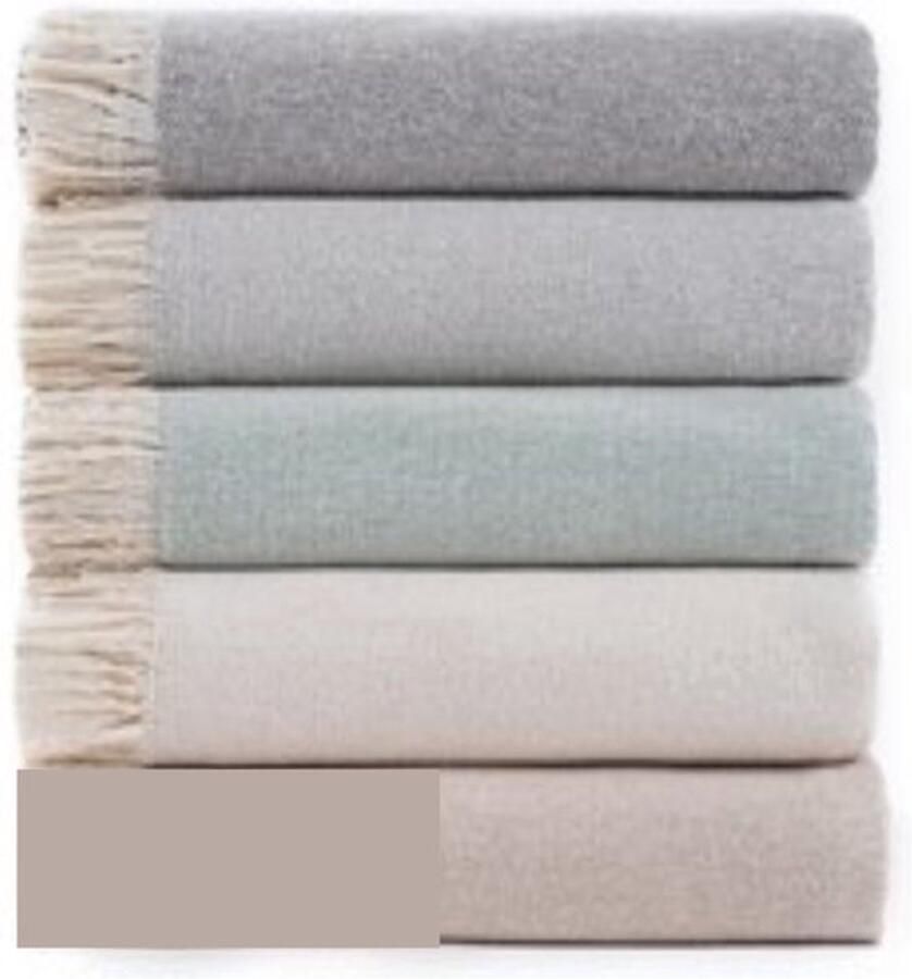 PolkaHome Veelzijdige en Stijlvolle Bedsprei voor Bank en Bed in Crème Kleur