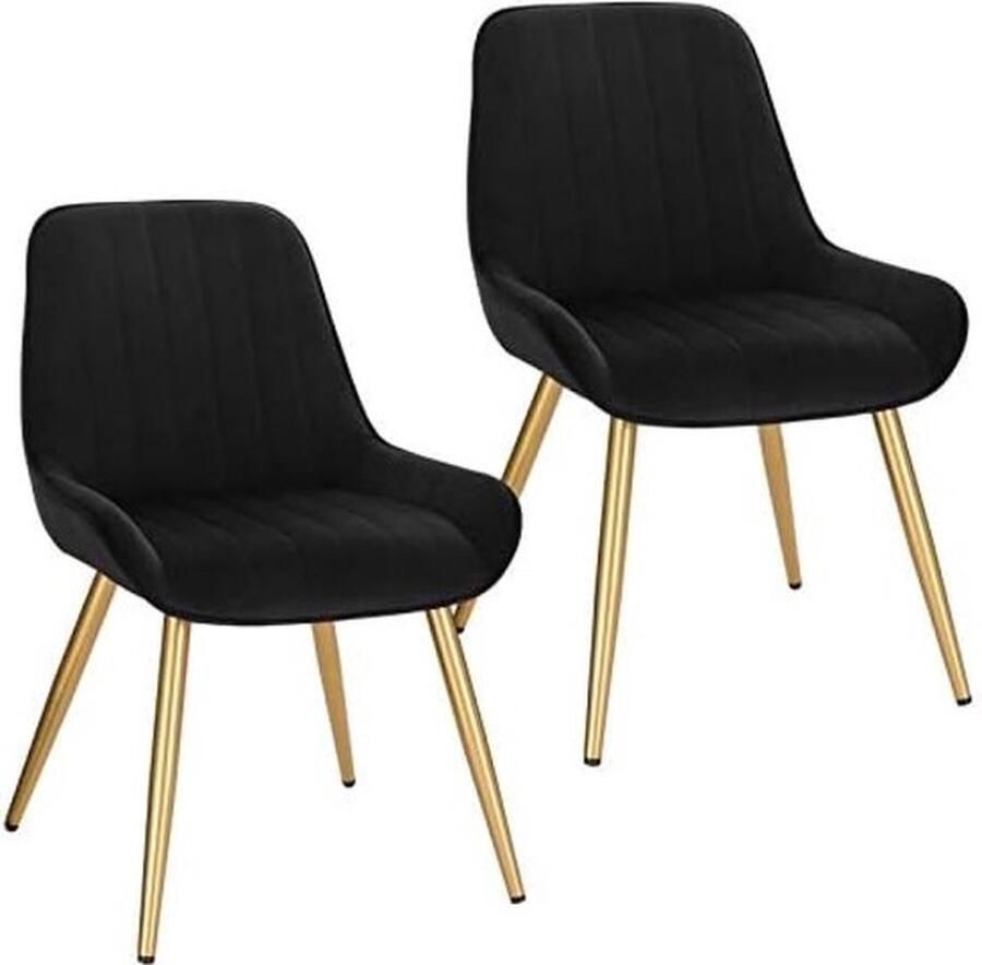 PolkaHome Vintage Keuken Counter Stoelen Set van 2 Lounge Stoelen Zwart