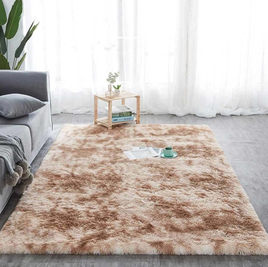 PolkaHome Vloerkleed Kinderkamer 120x160 Tapijt Woonkamer & Tapijt Slaapkamer Rechthoek Rug Carpet Hoogpolig Zacht Fluffy Antislip Modern Cadeau