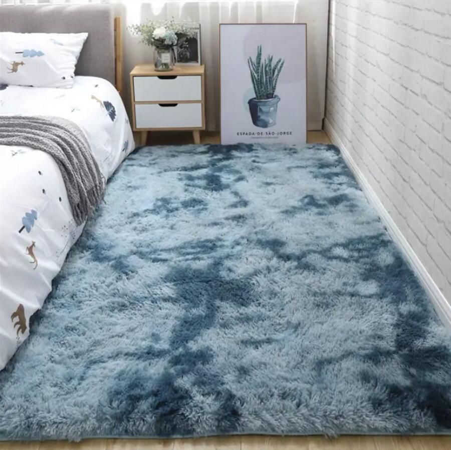 PolkaHome Vloerkleed Kinderkamer 120x160 Tapijt Woonkamer & Tapijt Slaapkamer Rechthoek Rug Carpet Hoogpolig Zacht Fluffy Antislip Modern Cadeau