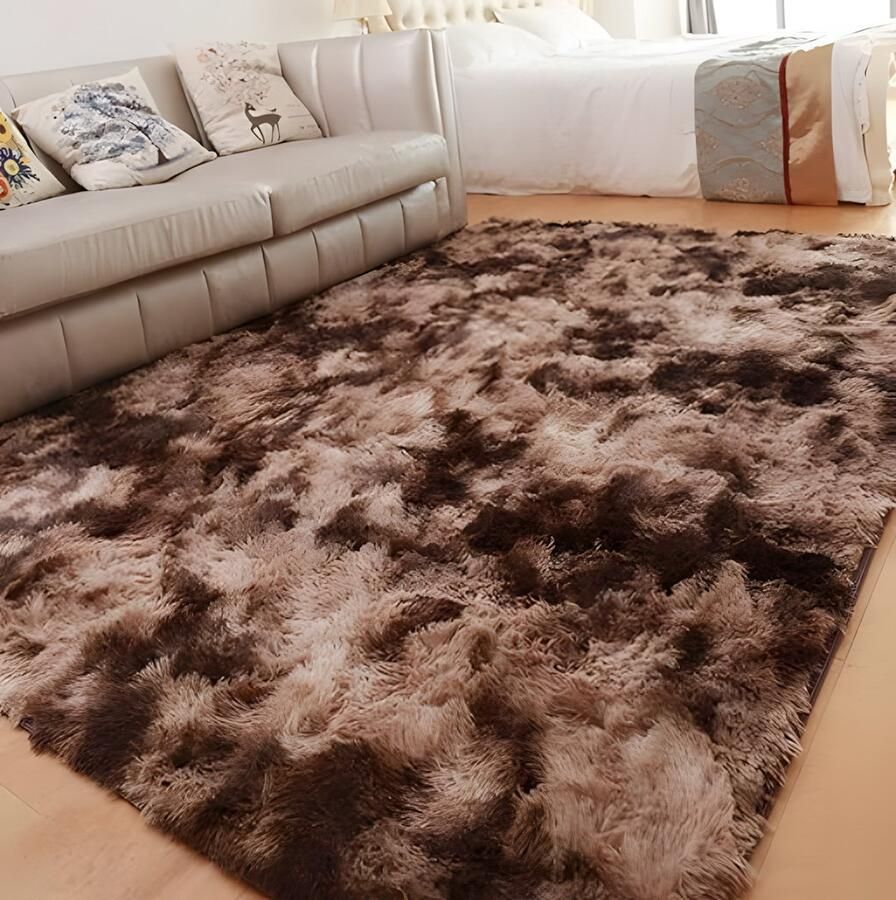 PolkaHome Vloerkleed Kinderkamer 120x160 Tapijt Woonkamer & Tapijt Slaapkamer Rechthoek Rug Carpet Hoogpolig Zacht Fluffy Antislip Modern Cadeau