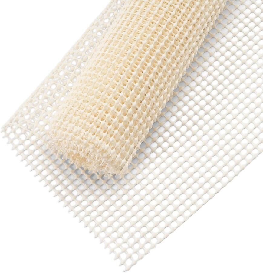 PolkaHome Vloerkleed Matras Antislip Antislipmat Duurzaam Hoge Grip Polyester Weefsel met Niet-Textiel Weven voor Harde Houten Vloeren Tapijt en Meubel Ladebekleding; Antislip-tapijt-stopper 150x200 cm