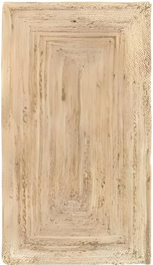 PolkaHome Vloerkleed Van Jute Tapijt Alhambra Natuurlijk 100% Natuurlijk Tapijt Van Jute Handgeweven Vloerkleed Voor Woonkamer Slaapkamer Eetkamer Gang Ingang 110x60cm