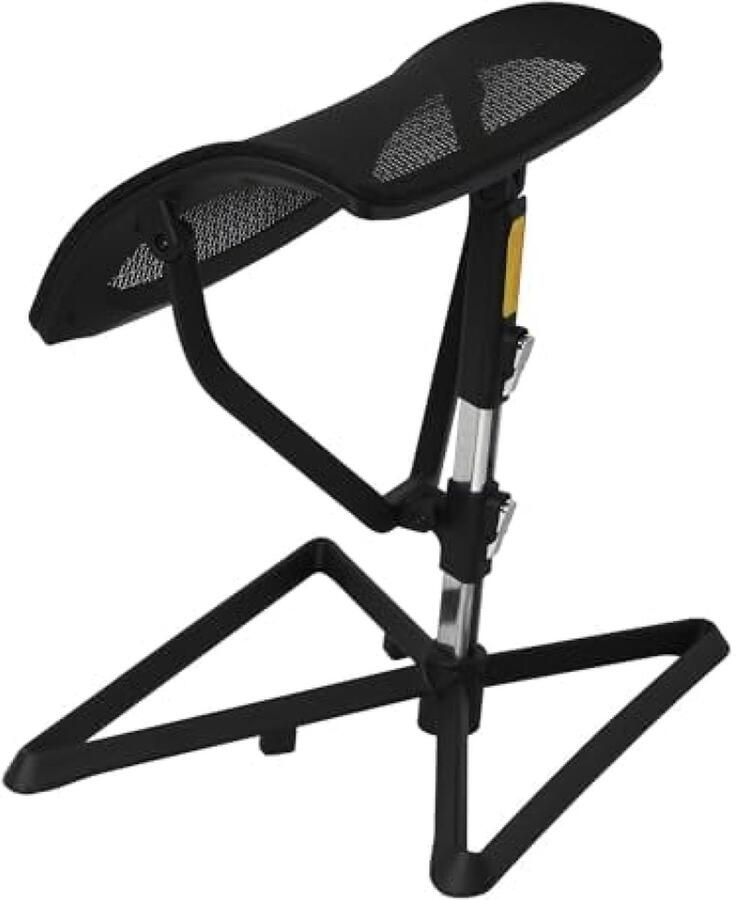 PolkaHome Voetsteun Ottomann Ontwerp legrest stof mesh voor kantoor voetsteun in hoogte verstelbare poot support desk voetsteun verstelbare stoel