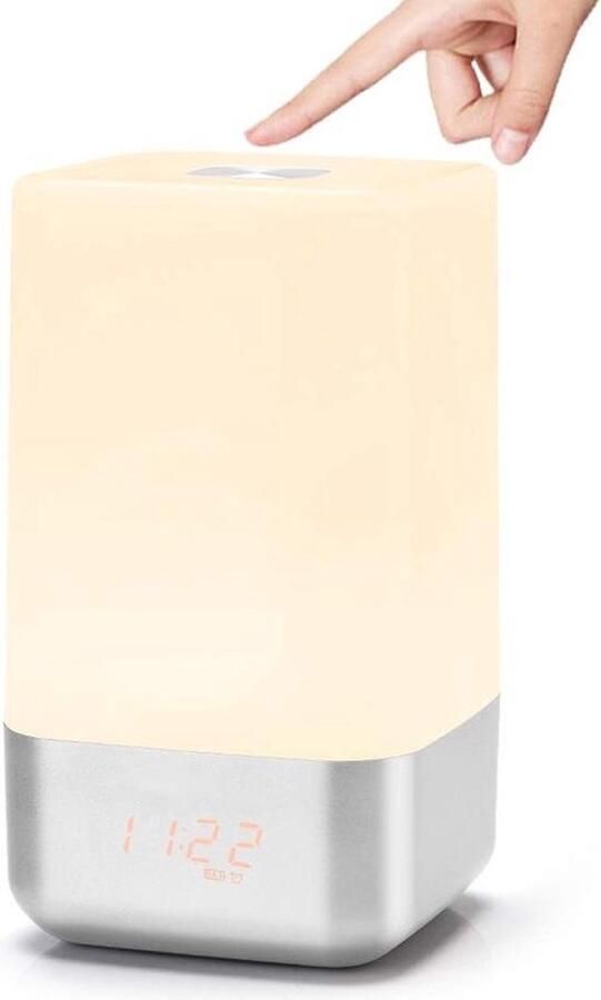 PolkaHome Wake-Up Light Bed Sfeerlamp Digitale Wekker Lichtwekker Wake up light wekker Wake-up lights