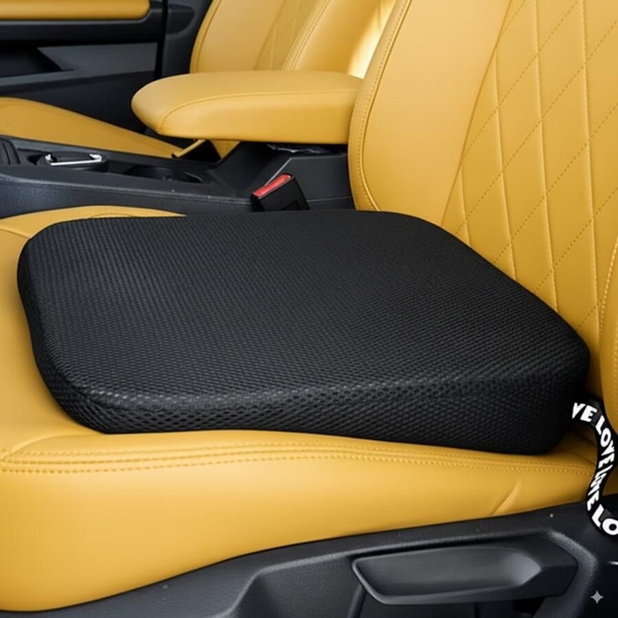 PolkaHome Zitkussen Ergonomisch Stoelkussen – Zitkussens Zitkussen Auto Zit Kussen Zitkussen Bureaustoel Stoelkussens Stoel Kussen Stoelkussen Auto – Ergonomisch Traagschuim Kussen voor Auto Bureaustoel Bed Rolstoel