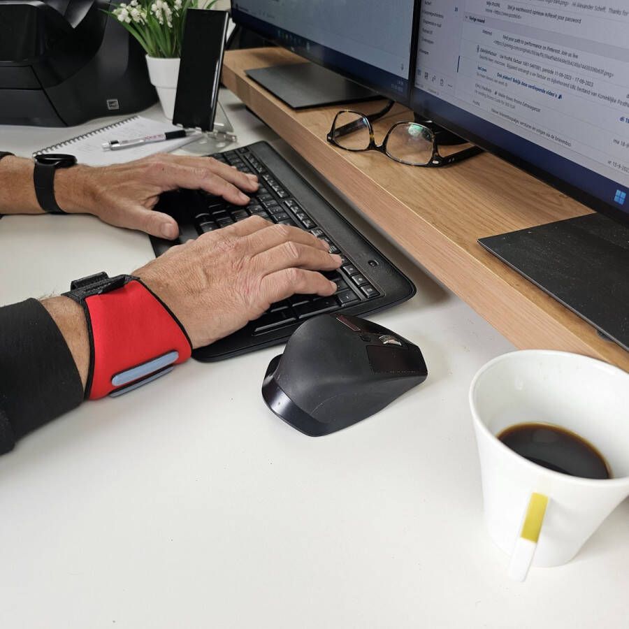 Polso -Polssteun Ergonomisch- 7 kleuren Gewichtloos Muisarm Polsklachten Gaming -Computer- verkrijgbaar in 2 maten
